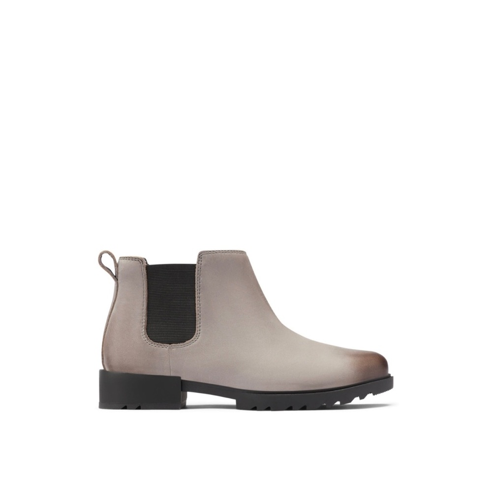 NEW W/ BOX Women's Sorel Emelie II Chelsea Bootie Boots Size 9.5 Quarry Black